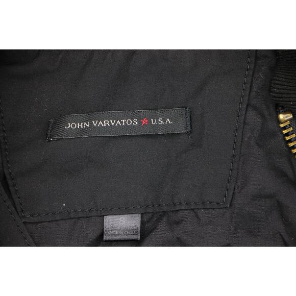 John Varvatos Star USA Black Bomber Jacket Size S - Picture 5 of 5